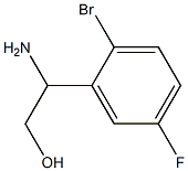 2-AMINO-2-(2-BROMO-5-FLUOROPHENYL)ETHAN-1-OL Struktur