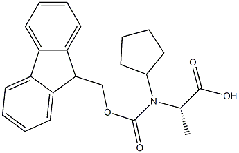 Fmoc-D-Cyclopentylalanine Struktur