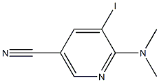 6-Dimethylamino-5-iodo-nicotinonitrile Struktur