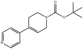 tert-butyl 4-(pyridin-4-yl)-5,6-dihydropyridine-1(2H)-carboxylate Struktur