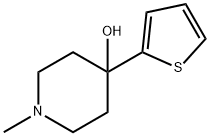 1-methyl-4-(thiophen-2-yl)piperidin-4-ol Struktur