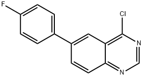 4-Chloro-6-(4-fluorophenyl)quinazoline Struktur