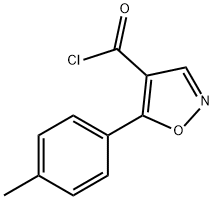 5-(p-Tolyl)isoxazole-4-carbonyl chloride Struktur