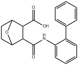 3-([1,1'-biphenyl]-2-ylcarbamoyl)-7-oxabicyclo[2.2.1]heptane-2-carboxylic acid Struktur