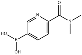 Boronic acid,B-[6-[(dimethylamino)carbonyl]-3-pyridinyl]- Struktur