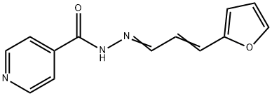 N'-[(1E,2E)-3-(furan-2-yl)prop-2-en-1-ylidene]pyridine-4-carbohydrazide Struktur