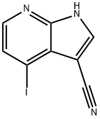 4-Iodo-1H-pyrrolo[2,3-b]pyridine-3-carbonitrile Struktur