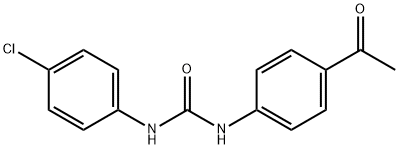 1-(4-acetylphenyl)-3-(4-chlorophenyl)urea Struktur