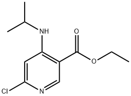 ethyl 6-chloro-4-(isopropylamino)nicotinate Struktur