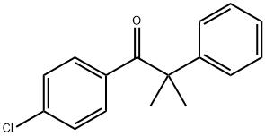 1-(4-Chlorophenyl)-2-methyl-2-phenylpropan-1-one Struktur