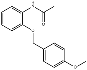 N-(2-((4-methoxybenzyl)oxy)phenyl)acetamide Struktur