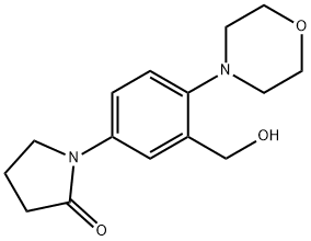 1-(3-(Hydroxymethyl)-4-morpholinophenyl)pyrrolidin-2-one Struktur