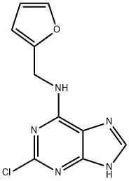 (2-Chloro-7H-purin-6-yl)-furan-2-ylmethyl-amine Struktur