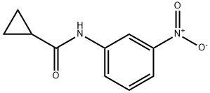 N-(3-nitrophenyl)cyclopropanecarboxamide Struktur