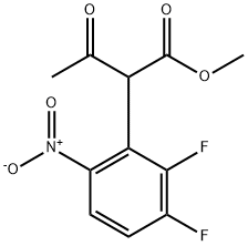 methyl 2-(2,3-difluoro-6-nitrophenyl)-3-oxobutanoate Struktur