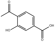 4-acetyl-3-hydroxybenzoic acid Struktur