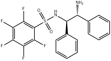 N-[(1R,2R)-1,2-Diphenyl-2-aminoethyl]-2,3,4,5,6-pentafluorobenzenesulfonamide Struktur