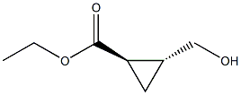 ethyl (1R,2R)-2-(hydroxymethyl)cyclopropane-1-carboxylate Struktur