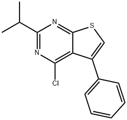 4-Chloro-2-isopropyl-5-phenylthieno[2,3-d]pyrimidine Struktur