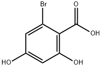 2-bromo-4,6-dihydroxyBenzoic acid Struktur