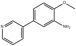 2-Methoxy-5-(pyridin-3-yl)aniline Struktur