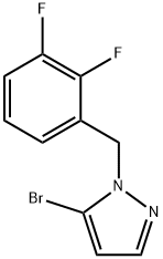 5-Bromo-1-(2,3-difluorobenzyl)-1H-pyrazole Struktur