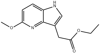 1H-Pyrrolo[3,2-b]pyridine-3-acetic acid, 5-methoxy-, ethyl ester Struktur