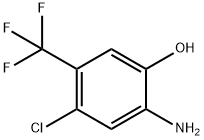 2-Amino-4-chloro-5-trifluoromethyl-phenol Struktur