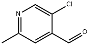 5-CHLORO-2-METHYL-PYRIDINE-4-CARBALDEHYDE Struktur