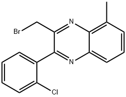 3-(Bromomethyl)-2-(2-chlorophenyl)-5-methylquinoxaline Struktur