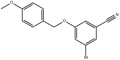 3-Bromo-5-(4-methoxy-benzyloxy)-benzonitrile Struktur