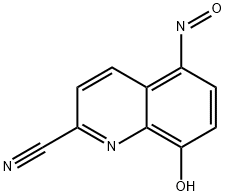 8-Hydroxy-5-nitrosoquinoline-2-carbonitrile Struktur