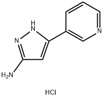 5-(Pyridin-3-yl)-1H-pyrazol-3-amine hydrochloride Struktur