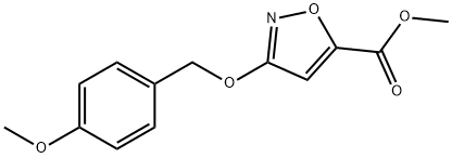 Methyl 3-((4-methoxybenzyl)oxy)isoxazole-5-carboxylate Struktur