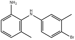 N1-(4-Bromo-3-methylphenyl)-6-methylbenzene-1,2-diamine Struktur