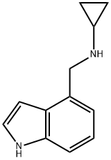 N-((1H-Indol-4-yl)methyl)cyclopropanamine Struktur