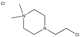 4-(2-Chloroethyl)-1,1-dimethylpiperazin-1-ium chloride Struktur