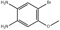 4-BROMO-5-METHOXYBENZENE-1,2-DIAMINE, 108447-01-4, 結(jié)構(gòu)式