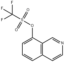 Trifluoro-methanesulfonic acid isoquinolin-8-yl ester Struktur