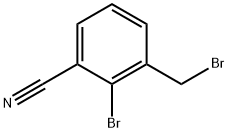 2-bromo-3-(bromomethyl)benzonitrile Struktur