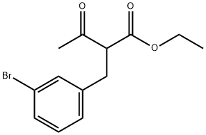 ethyl 2-(3-bromobenzyl)-3-oxobutanoate Struktur