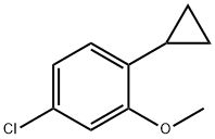 4-chloro-1-cyclopropyl-2-methoxybenzene Struktur