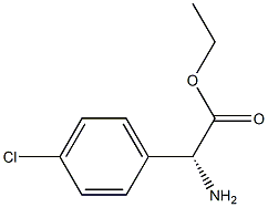 BENZENEACETIC ACID, ALPHA-AMINO-4-CHLORO-, ETHYL ESTER, (R)- Struktur