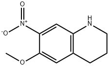 1,2,3,4-tetrahydro-6-methoxy-7-nitroquinoline Struktur