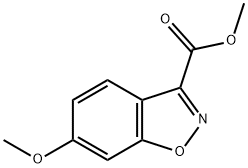 6-Methoxy-benzo[d]isoxazole-3-carboxylic acid methyl ester Struktur