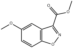 5-Methoxy-benzo[d]isoxazole-3-carboxylic acid methyl ester Struktur