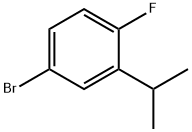 4-溴-1-氟-2-異丙基苯, 112611-93-5, 結構式