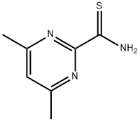 4,6-Dimethylpyrimidine-2-carbothioamide Struktur