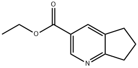 Ethyl 6,7-dihydro-5H-cyclopenta[b]pyridine-3-carboxylate Struktur