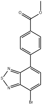 methyl 4-(7-bromobenzo[c][1,2,5]thiadiazol-4-yl)benzoate Struktur